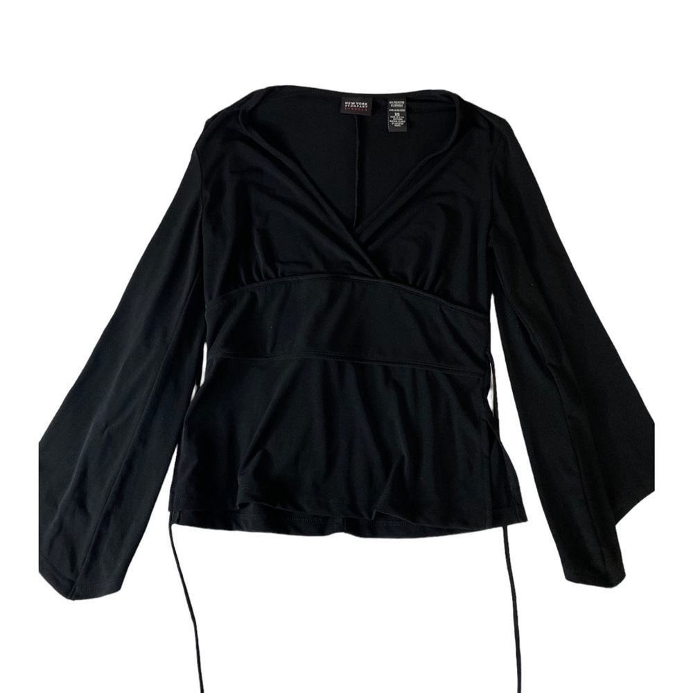 Black Y2K Long Sleeve Top 🖤